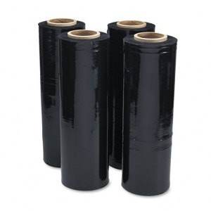 18" x 1500' Black Supreme Hand Grade Stretch Film